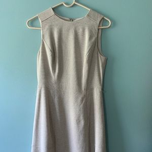 White House Black Market beige dress